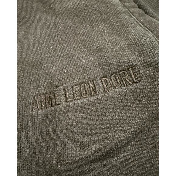 Aimé Leon Dore Black Sweatpants Made in Canada Size M - Picture 3 of 6